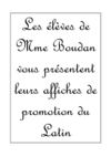 Les élèves de Mme Boudan vous présentent leurs affiches