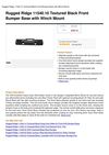 Rugged Ridge 11540.10 Textured Black Front Bumper Base With Winch Mount