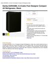 Danby DAR440BL 4.4-Cubic Foot Designer Compact All Refrigerator, Black