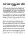 Options for Bank account Involving open-air garden garden open-air backyard garden sheds available Solutions 