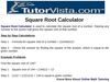 Square Root Calculator