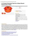 Le Creuset Enameled Cast-Iron 9-Quart Round French Oven, Flame