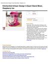 Kitchenaid Artisan Design 5-Quart Stand Mixer, Raspberry Ice