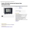 Cadco POV-003 Commercial Quarter-Size Convection Oven