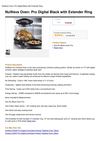 Nuwave Oven Pro Digital Black With Extender Ring