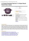Le Creuset Enameled Cast-Iron 7-1 4-Quart Round French Oven, Cassis