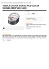 TIGER JKC-R18UR JKCR18U RICE COOKER WARMER 10CUP LCD 1400W