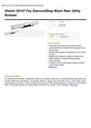 Westin 20107 Fey Diamondstep Black Rear Utility Bumper