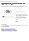Kitchenaid Gourmet Distinctions Stainless Steel 10-Piece Cookware Set