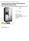 Amana 25 -Cubic Foot Side-By-Side Refrigerator, ASD2522WRS, Stainless Steel