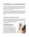 Travel Sickness Four Fascinating Facts