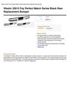 Westin 32012 Fey Perfect Match Series Black Rear Replacement Bumper