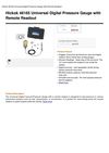 Hickok 48165 Universal Digital Pressure Gauge With Remote Readout