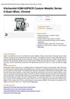 Kitchenaid KSM152PSCR Custom Metallic Series 5-Quart Mixer, Chrome
