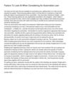 Factors To Look At When Considering An Automobile Loan