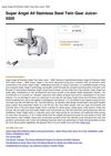 Super Angel All Stainless Steel Twin Gear Juicer- 5500
