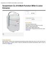 Sunpentown CL-010 Multi-Function Miller & Juice Extractor