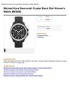 Michael Kors Swarovski Crystal Black Dial Women's Watch MK5490