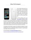 To Growthable iPhone Web Development