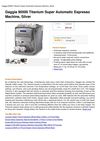 Gaggia 90500 Titanium Super Automatic Espresso Machine, Silver
