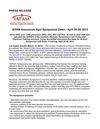 IAPAM Announces April Symposium Dates - April 28-29, 2012