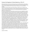 Positives And Negatives Of Social Networking - BP's S R