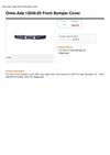 Omix-Ada 12040.05 Front Bumper Cover