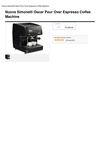 Nuova Simonelli Oscar Pour Over Espresso Coffee Machine