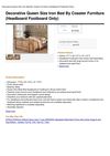 Decorative Queen Size Iron Bed By Coaster Furniture