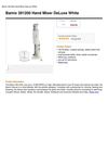 Bamix 391200 Hand Mixer Deluxe White