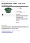 Le Creuset Enameled Cast-Iron 2-Quart Round French Oven, Fennel