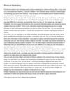 Product Marketing