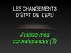Changements d'état 0511L