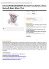 Kitchenaid KSM150PSPK Komen Foundation Artisan Series 5-Quart Mixer, Pink