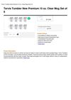 Tervis Tumbler New Premium 15 Oz. Clear Mug Set Of 8