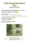 Tarifs groupes revendeurs