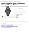 Michael Kors Watches Michael Kors Mens Sport Chronograph Gunmetal Dial Watch