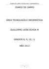 DIARIO DE CAMPO 2012