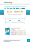 Free CHECKPOINT 156-215.75 PDF 