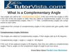 What is a Complementary Angle