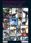 Catalogue de vente d'éléphants customisés par des artistes au profit des Écoles de l'Espoir à l'espace Pierre...