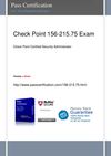 Pass CHECK POINT 156-215.75 Exam 