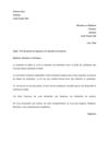 Lettre type de demande de dispense ou de réduction de préavis