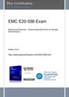 Pass EMC E20-598 Exam 