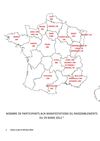 Carte de France des manifestants le 29 mars 2012