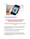 Hire iPhone App Developer for Best iPhone Application Development Solution
