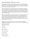Pharmacy Acquisition As Well As Link Loan S