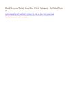 Book Reviews Weight Loss Diet Article Category - By Oldest Date ...