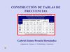 Construcción de tablas de frecuencias