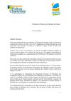 Courrier commun Pte Région et Maire de Charron
